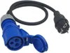 RoadEu – CEE Adapter 16A 3-polig Kupplung auf Schuko Produktbild-Vorschau 1