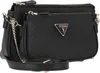 A black Guess handbag with a silver logo. Produktbild-Vorschau