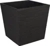 Pot de fleurs avec insert 24x23,5cm plastique 1 pièce noir Voir les images du produit 1