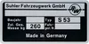 Simson Typenschild - S53 - Suhler Fahrzeugwerk GmbH - 1992 Produktbild-Vorschau 1