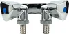 A chrome-plated double device valve with two outlets and hose connectors. Produktbild-Vorschau