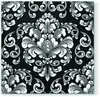 Schwarz-Weiße Ornament-Servietten 33x33cm 20St. Produktbild-Vorschau 1