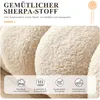 Strickhocker Stoff Hocker Rund Schminktisch Fußhocker Produktbild-Vorschau 8