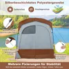 COSTWAY 210x106x210 cm sprchový stan se 2 místnostmi, Náhled obrázku produktu 7