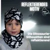 Kinder Reflektor Mütze & Loop Dinosaurier Jersey Stoff Produktbild-Vorschau 4