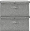 vidaXL Úložné boxy 2 ks Látkové 50x30x25 cm šedé Náhled obrázku produktu 3