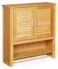 Relaxdays Hangende kast LAMELL, bamboe, met handdoekhouder, Productafbeelding-voorbeeld 9