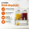 Dvojitý dávkovač nápojov Cuisine Elegance - 2x 4 litre - Náhľad obrázku produktu 5
