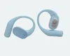 A pair of light blue wireless earbuds with ear hooks, shown against a plain light gray background. Produktbild-Vorschau