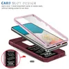 A disassembled phone case with a phone inside, showing its card slot feature. Produktbild-Vorschau