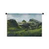 MuchoWow® Wandteppich Wandbehang Blick von den Bergen auf Produktbild-Vorschau 1