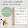 ABC Kinderposter 2er Set Alphabet Lernposter Buchstaben & Produktbild-Vorschau 2