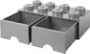 LEGO úložný box 8 s šuplíky - tmavě šedá Náhled obrázku produktu 8