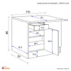 Flex Well Eckunterschrank Santo BxTxH 110 x 60 x 86 cm Produktbild-Vorschau 6