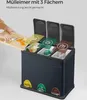 SONGMICS Mülleimer Mülltrennsystem, aus Metall, 24 L, Küche Produktbild-Vorschau 3