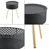 Stolik boczny 'Forshaga' 65x40cm Stolik z tacą metalowy Podgląd zdjęcia produktu 6