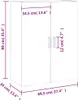 vidaXL Szafka ścienna biała 69,5x34x90 cm Podgląd zdjęcia produktu 8