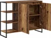 vidaXL Mobile laterale in legno recuperato 96,5 x 30 x 75 Anteprima dell’immagine prodotto 4