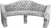 Casa Padrino Barock Beton Gartenbank Grau 196 cm - Barock Produktbild-Vorschau 5