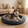 Belviona donut-hondenbed, knus hondenbed van pluche met Productafbeelding-voorbeeld 1