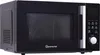 A black microwave oven with a silver handle and control panel is shown against a white background. Produktbild-Vorschau