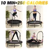 Trampoline pliable de 101 cm avec poignée – ressorts Voir les images du produit 2