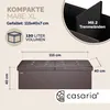 CASARIA® Sitzbank mit Stauraum, Braun – Faltbar, 115 x 40 x Produktbild-Vorschau 6