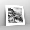 Poster - Poster ohne Rahmen - Berge Nebel Gipfel - 30x30 cm Produktbild-Vorschau 7