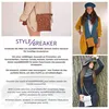 styleBREAKER Damen Mini Umhängetasche V-Klappe Karten, Produktbild-Vorschau 4