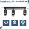 ZMH LED lampa sufitowa 3 płomienie reflektor sufitowy Podgląd zdjęcia produktu 2