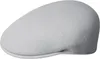 Kangol Flat Cap Schiebermütze 504 aus reiner Wolle in grau