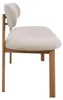 Esszimmerbank Noor Beige/Natur - 200 cm - Stoff - Japandi Produktbild-Vorschau 3