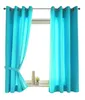 2er Set Vorhänge Schal Ösen »Berlin« HxB 145x140 cm Türkis Produktbild-Vorschau 2