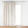 Vorhang mit Schlaufen, Leinenoptik, PAULINE, 140 x 240 cm Produktbild-Vorschau 1
