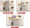 Collage of three different sizes of reception desks or counters. Produktbild-Vorschau
