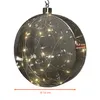 A clear, professional studio shot of a decorative glass sphere with LED lights inside, presented on a white background. Anteprima dell’immagine prodotto