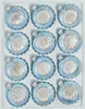 12 tlg. Glas-Weihnachtskugeln Set in "Vintage Ice Blau Produktbild-Vorschau 1