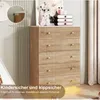 Komoda INONEFT s 5 zásuvkami, komoda jako úložný prostor, Náhled obrázku produktu 7