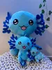 Axolotl Kuscheltier Echse Molch Figur Plüsch 18 cm Püsch Produktbild-Vorschau 4