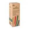 100x Trinkhalme aus Papier extra dick bunt Ø10mm 21cm Produktbild-Vorschau 2