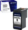 A product shot of a black ink cartridge and its packaging. Produktbild-Vorschau