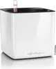 LECHUZA-Tischgefäß CUBE Premium 16 Weiß Highgloss | Produktbild-Vorschau 1