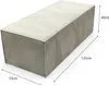 A rectangular ottoman with dimensions indicated by measurement lines. Produktbild-Vorschau