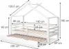 Letto montessori bambini Vitalispa Luni Bianco 200 x 90 cm Anteprima dell’immagine prodotto 2