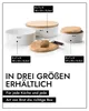 CONTINENTA Broodpot van keramiek, wit, met houten deksel Productafbeelding-voorbeeld 6