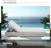 2 chaises longues en rotin avec structure en aluminium et Voir les images du produit 4