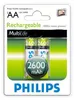 Philips dobjec baterie AA 2600mAh, NiMH - 2ks Náhled obrázku produktu 5