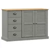 vidaXL Sideboard avec tiroirs VIGO 113x40x75 cm Pin massif Voir les images du produit 2