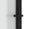 vidaXL Innentür 76x201,5 cm Schwarz Mattglas und Aluminium Produktbild-Vorschau 5
