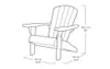 Keter Troy Adirondack Gartenstuhl - 85x80x96,5 cm – Grün Produktbild-Vorschau 6